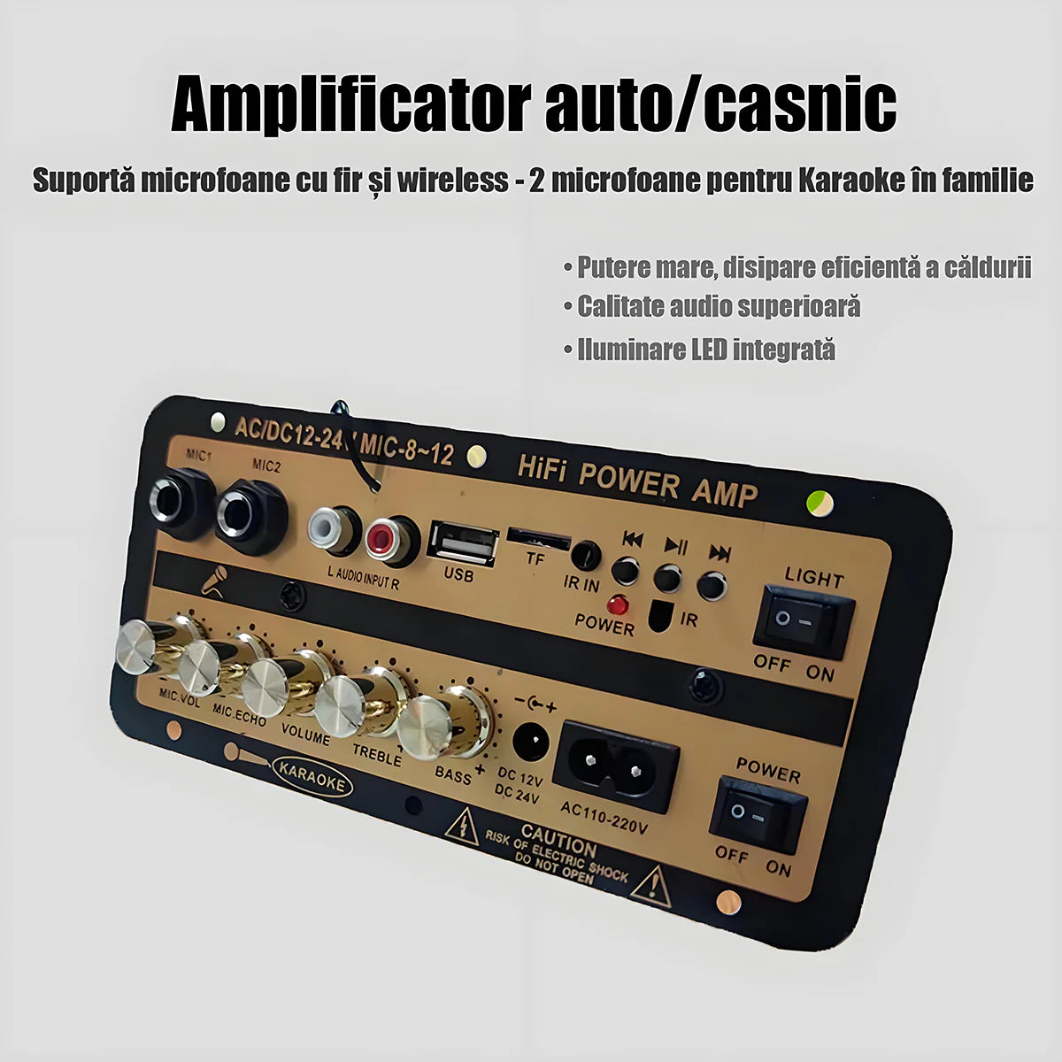 Amplificator Auto Bluetooth AmpX