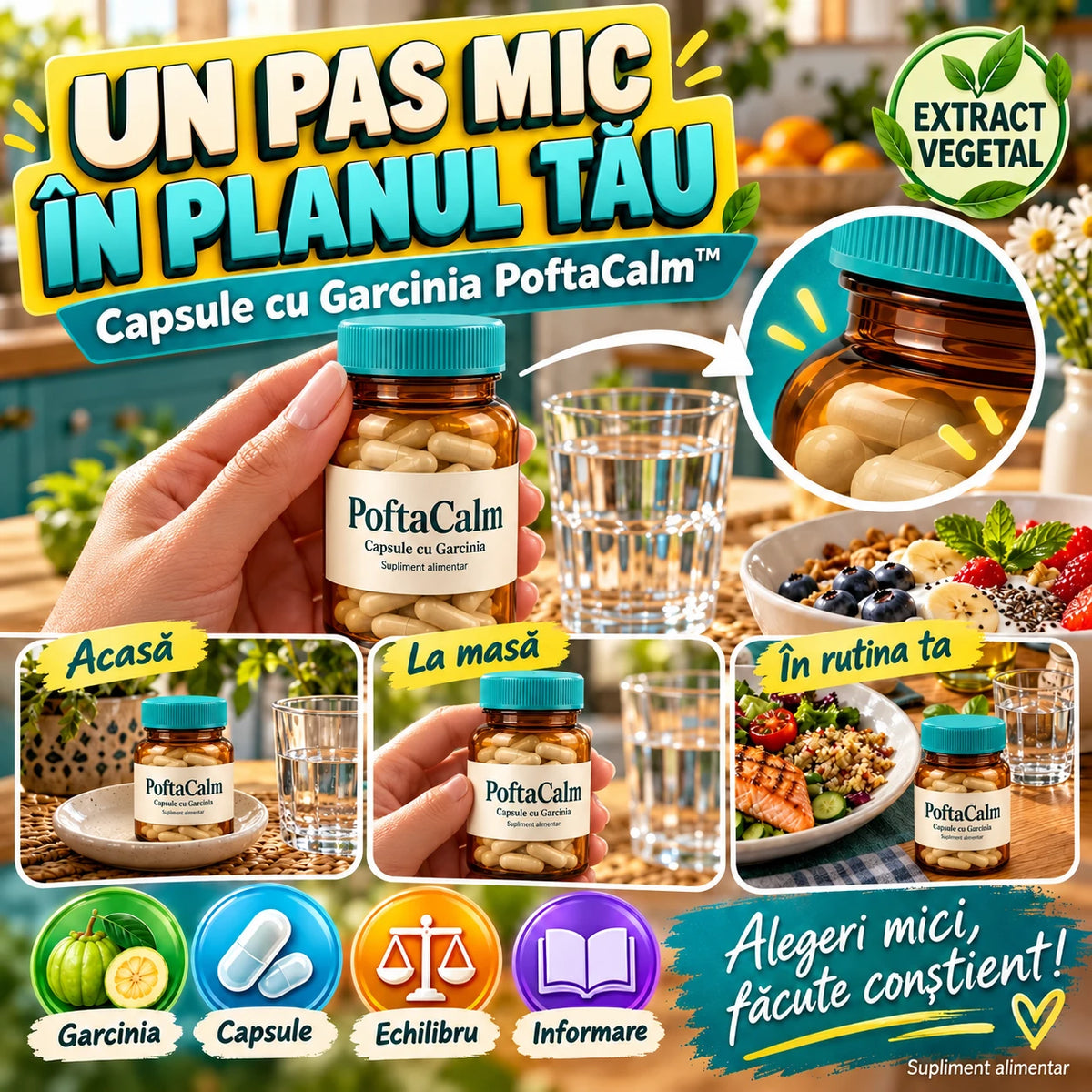 PoftaCalm – Capsule cu Garcinia
