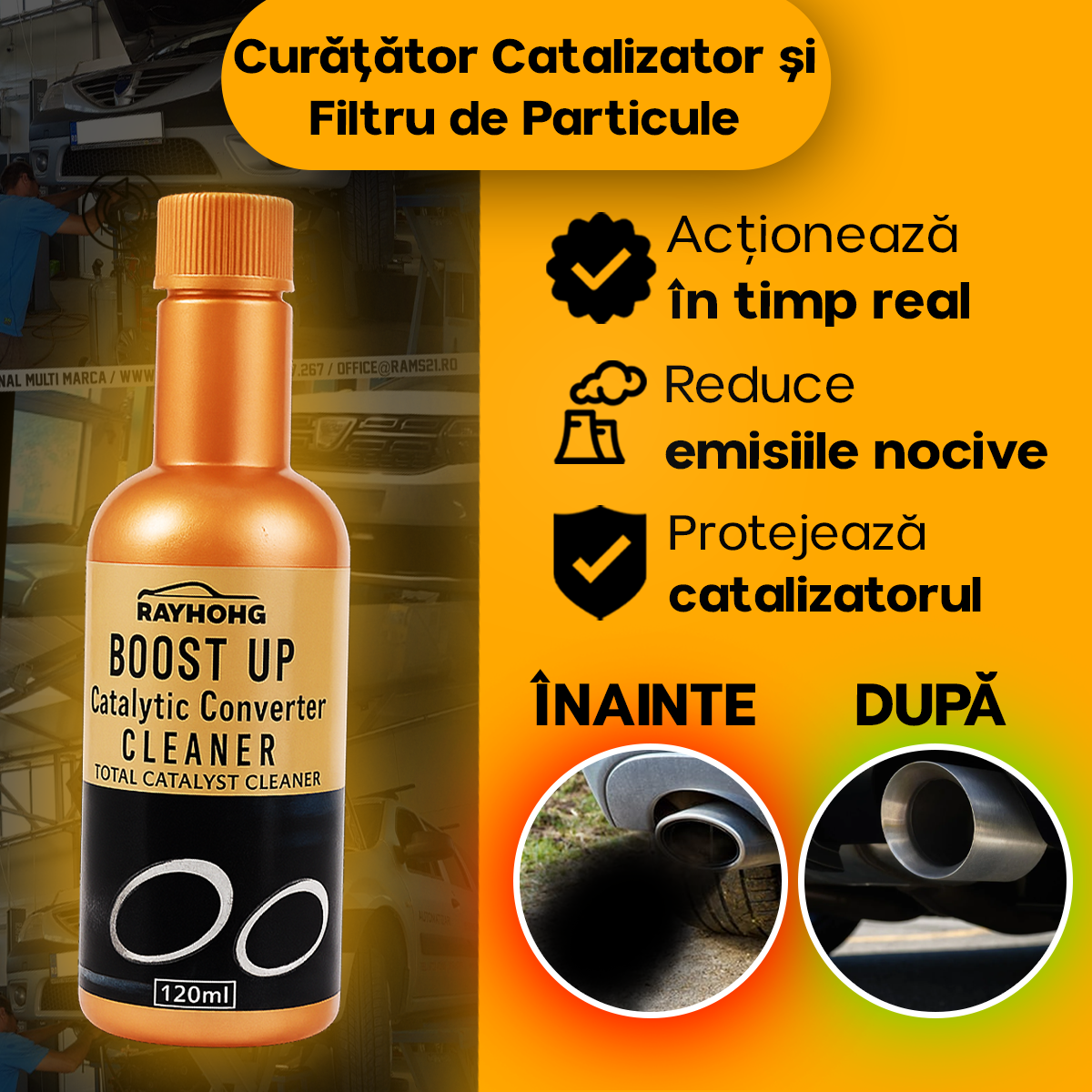 Curățător Catalizator & Filtru de Particule