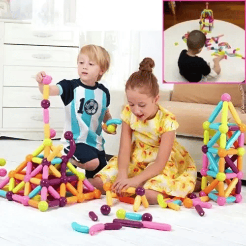 Set Construcții Magnetice pentru Copii BuildMag
