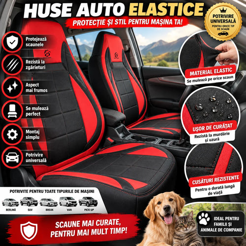 Huse Auto Elastice FlexiSeat – Schimbă Rapid Aspectul Mașinii