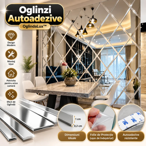 Oglinzi Autoadezive OglindaLux – Pereți de Lux Fără Renovări!