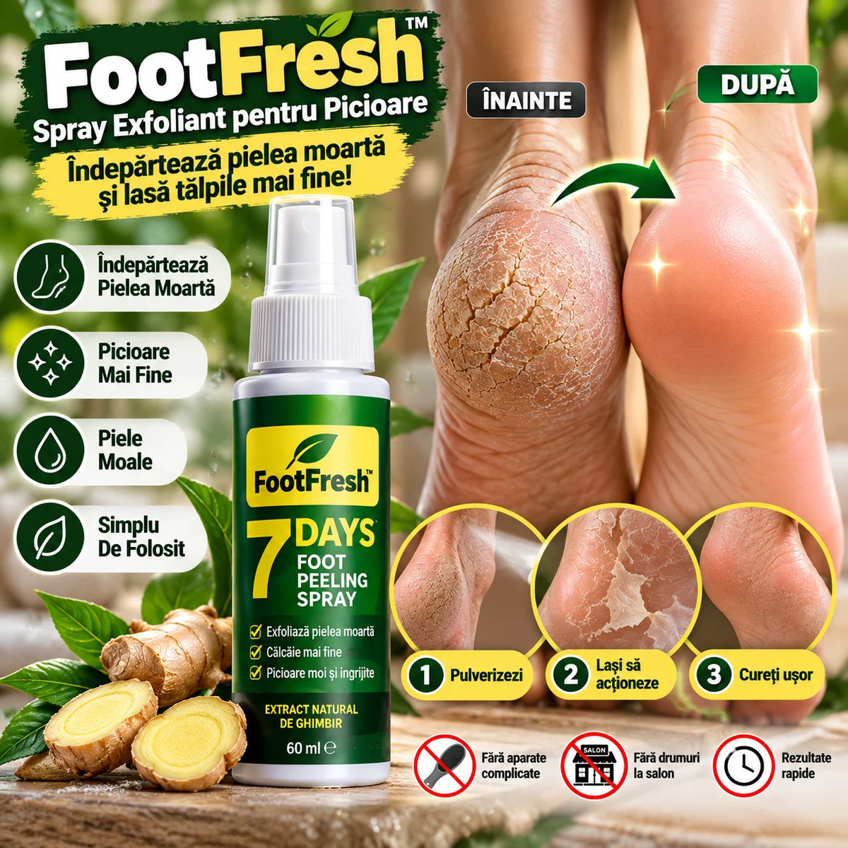 Spray Exfoliant Picioare FootFresh