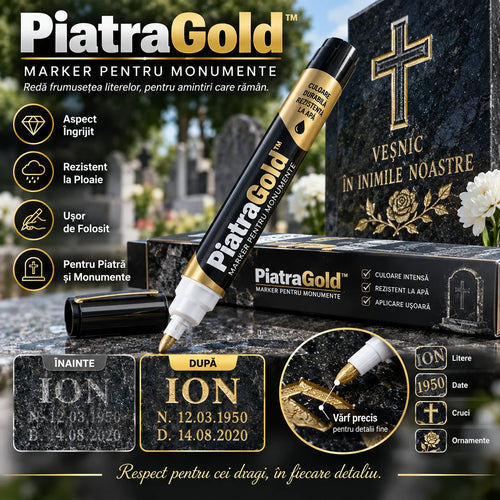 Marker pentru Monumente PiatraGold