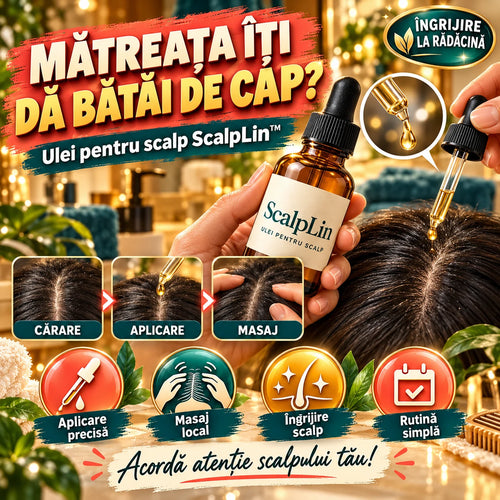 ScalpLin – Ulei pentru Scalp cu Mătreață