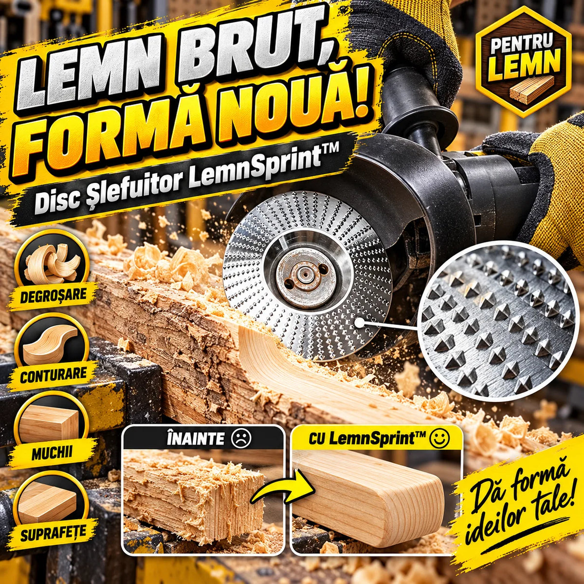 LemnSprint – Disc Șlefuitor pentru Lemn