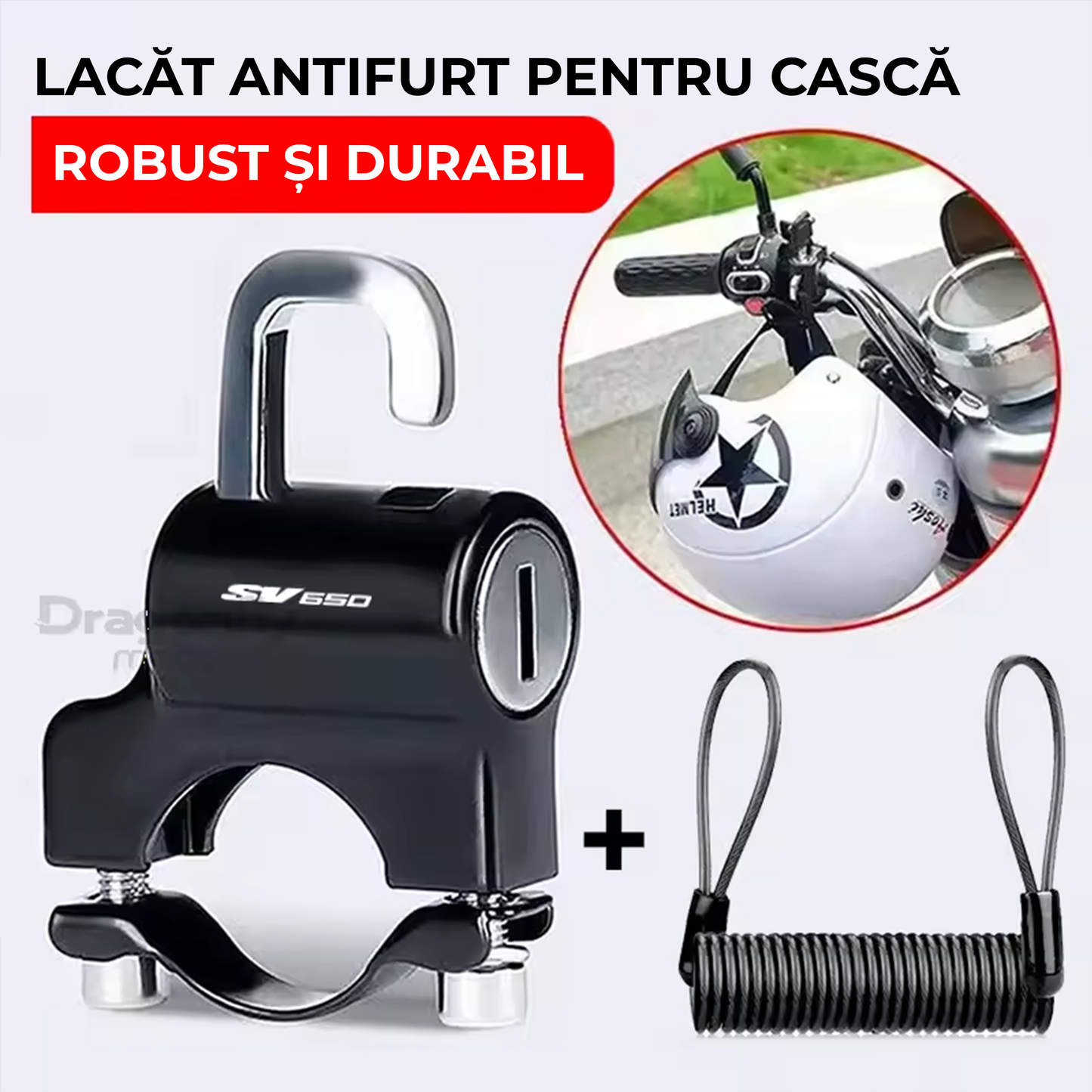 Lacăt AntiFurt Cască MotoGuard